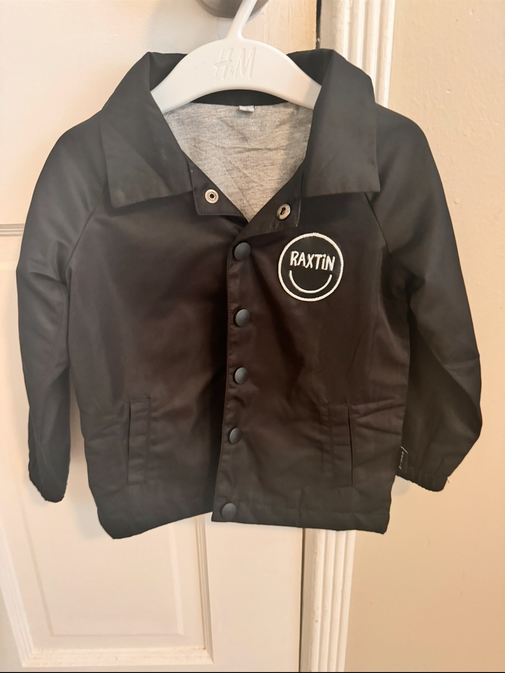 Raxtin Black Skater Jacket - Picture 3 of 3